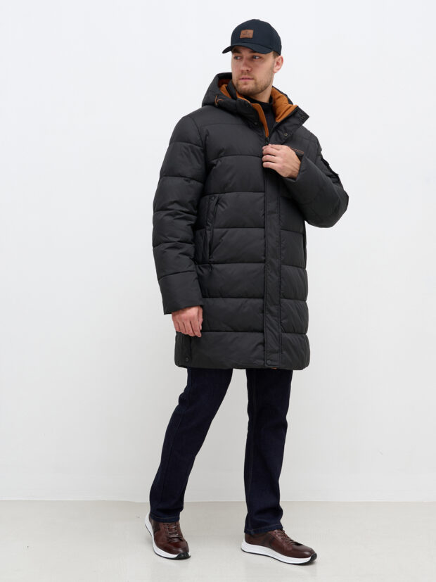 city savani ccs 88152 01 Черный Куртка мужская утепленная
