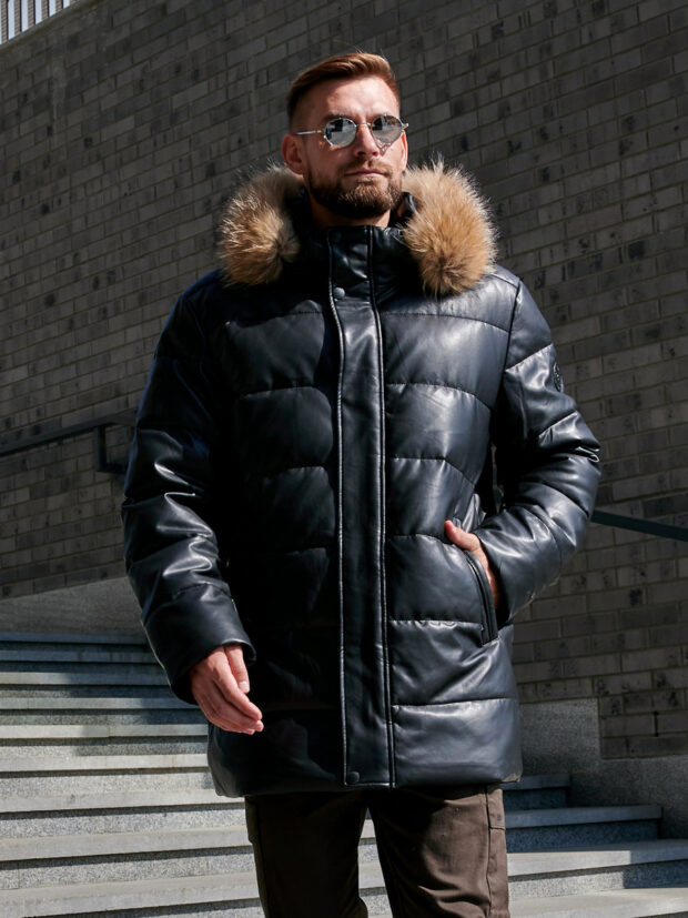city savani ccs 88386p 001 Черный Куртка мужская утепленная