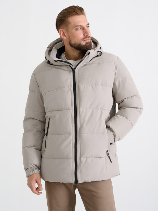 city savani ccs 88160 009 Бежевый Куртка мужская утепленная