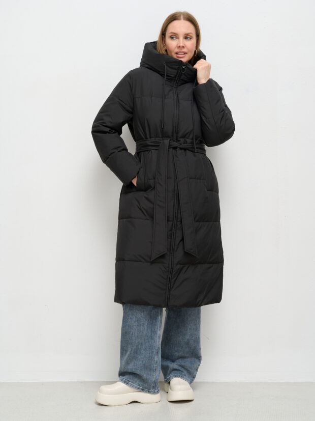city savani ccs 88905 036 Черный Пальто женское утепленное