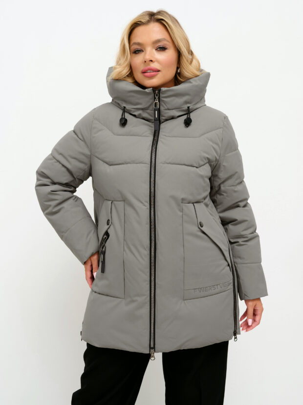 city savani cls 30018b 67 Серый Куртка женская утепленная