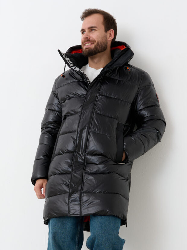 city savani ccs 88608 001 Черный Куртка мужская утепленная