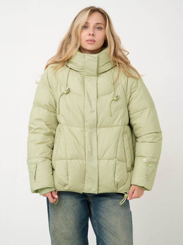 city savani ccs 81171 006 Светло зеленый Куртка женская утепленная