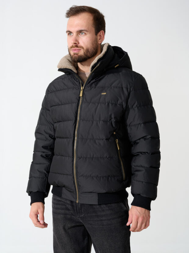 city savani ccs 88521 001 Черный Куртка мужская утепленная
