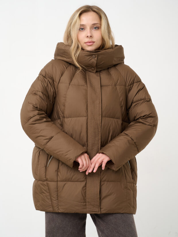 city savani ccs 81175 009 Коричневый Куртка женская утепленная